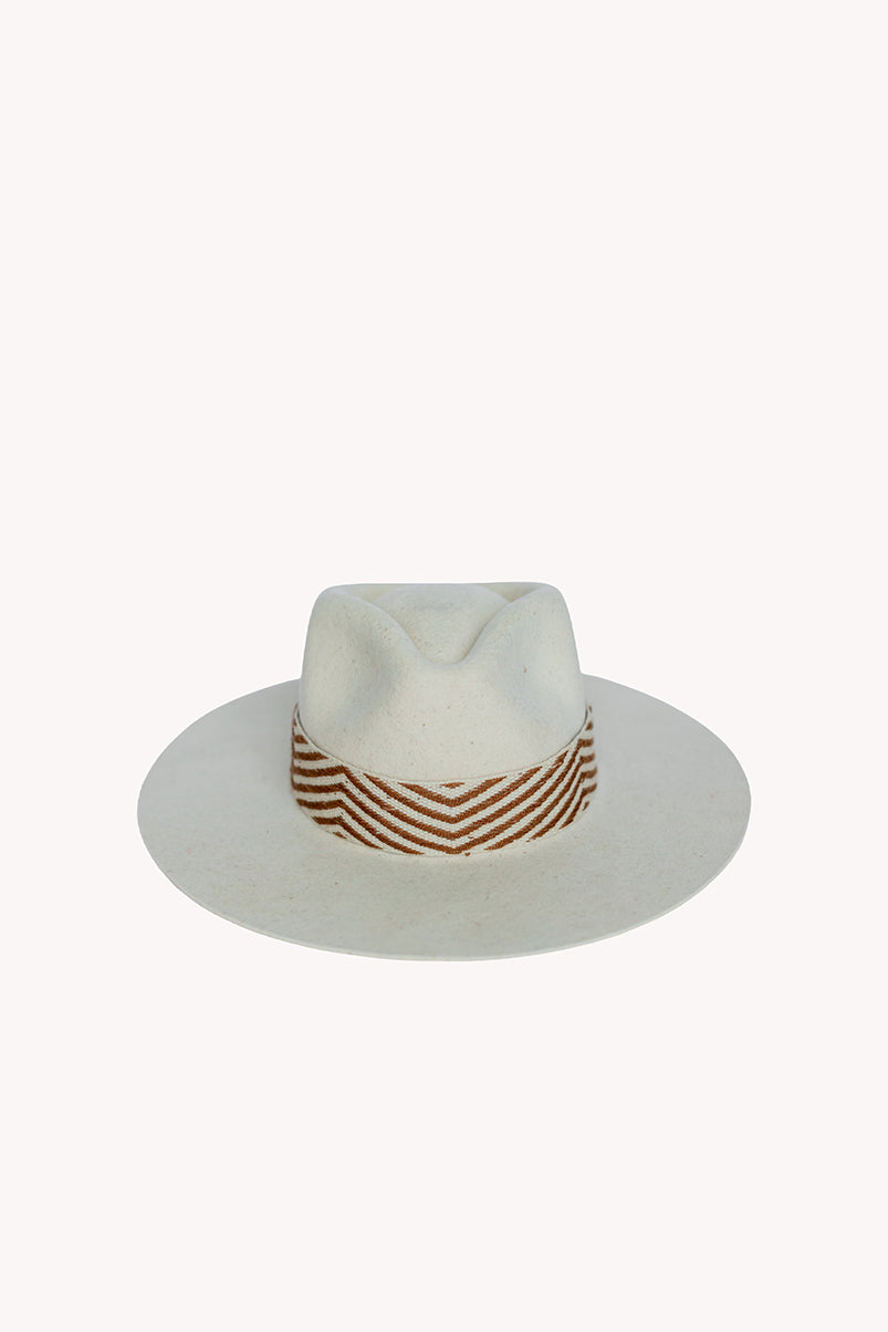 Speckled White Western Hat