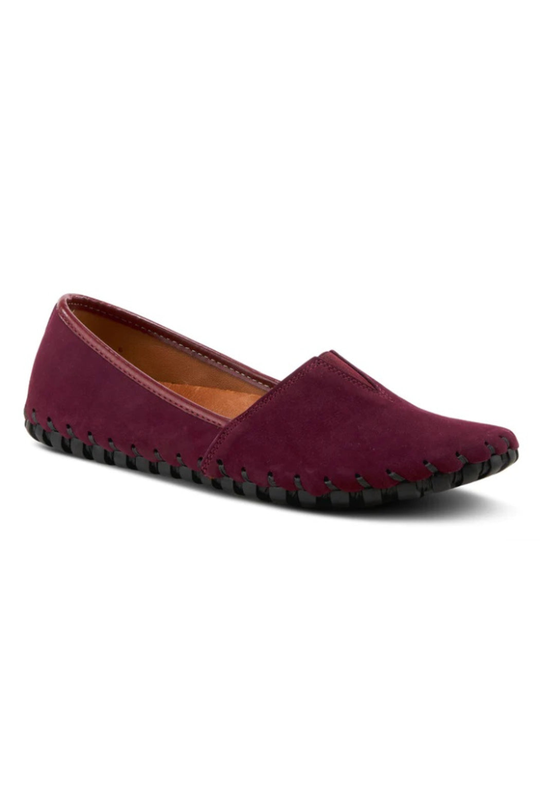 SPRING STEP KATHALETA SHOE IN BORDEAUX SUEDE
