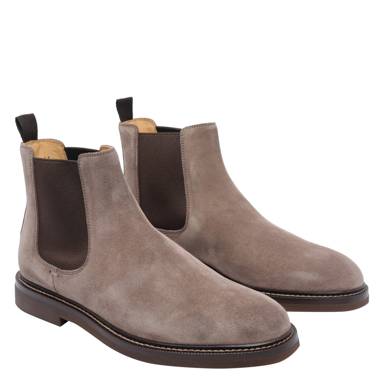 Brunello Cucinelli Men Suede Chelsea Boots