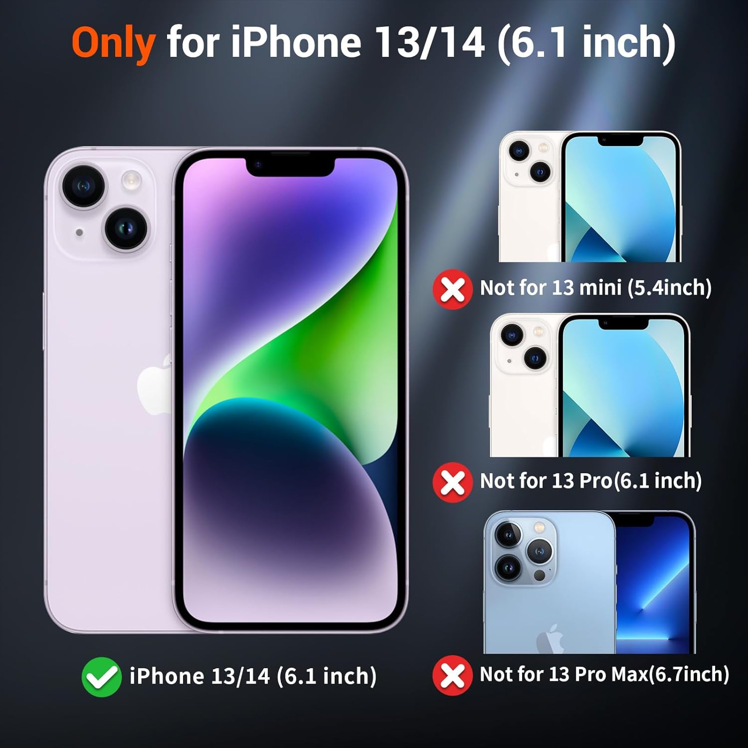 SUPFINE Magnetic for iPhone 14 Case & iPhone 13 Case (Compatible with MagSafe)(Military Grade Drop Protection) Slim Translucent Matte Shockproof with Anti-Fingerprint Phone Case,Deep Blue