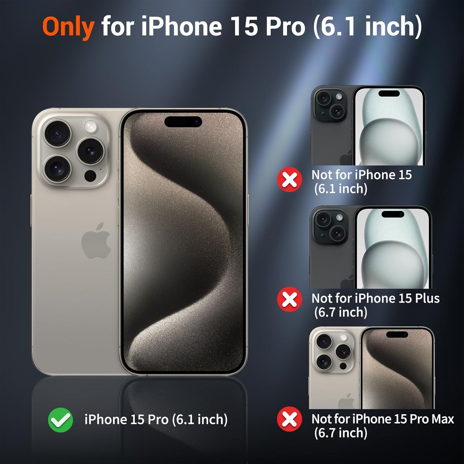 SUPFINE Magnetic for iPhone 15 Pro Case (Compatible with MagSafe) (Military Grade Drop Protection) Slim Translucent Matte Shockproof with Anti-Fingerprint Phone Case,Antique White