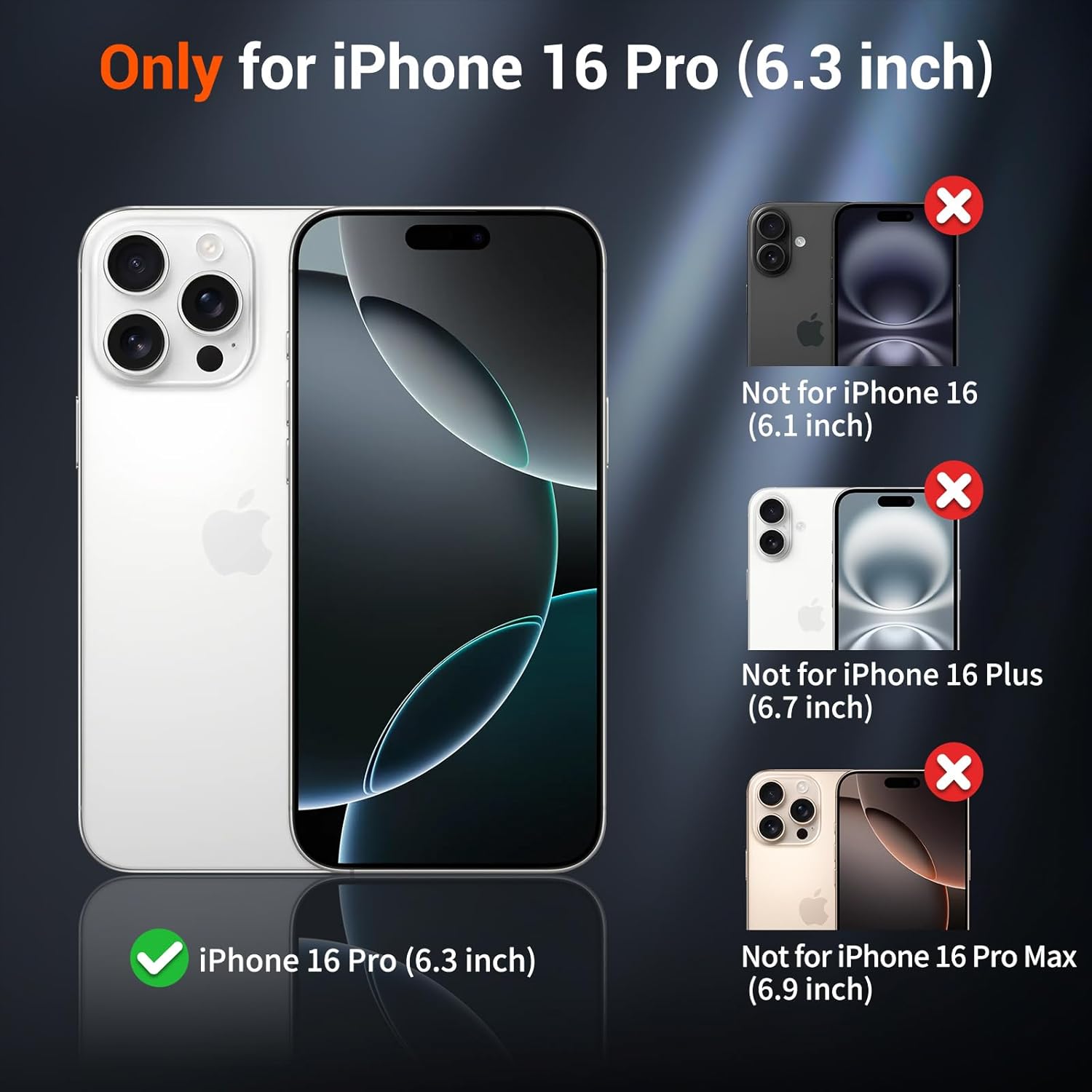 SUPFINE Magnetic for iPhone 16 Pro Case (Compatible with MagSafe) (Military Grade Drop Protection) Slim Translucent Matte Shockproof with Anti-Fingerprint Phone Case,Antique White