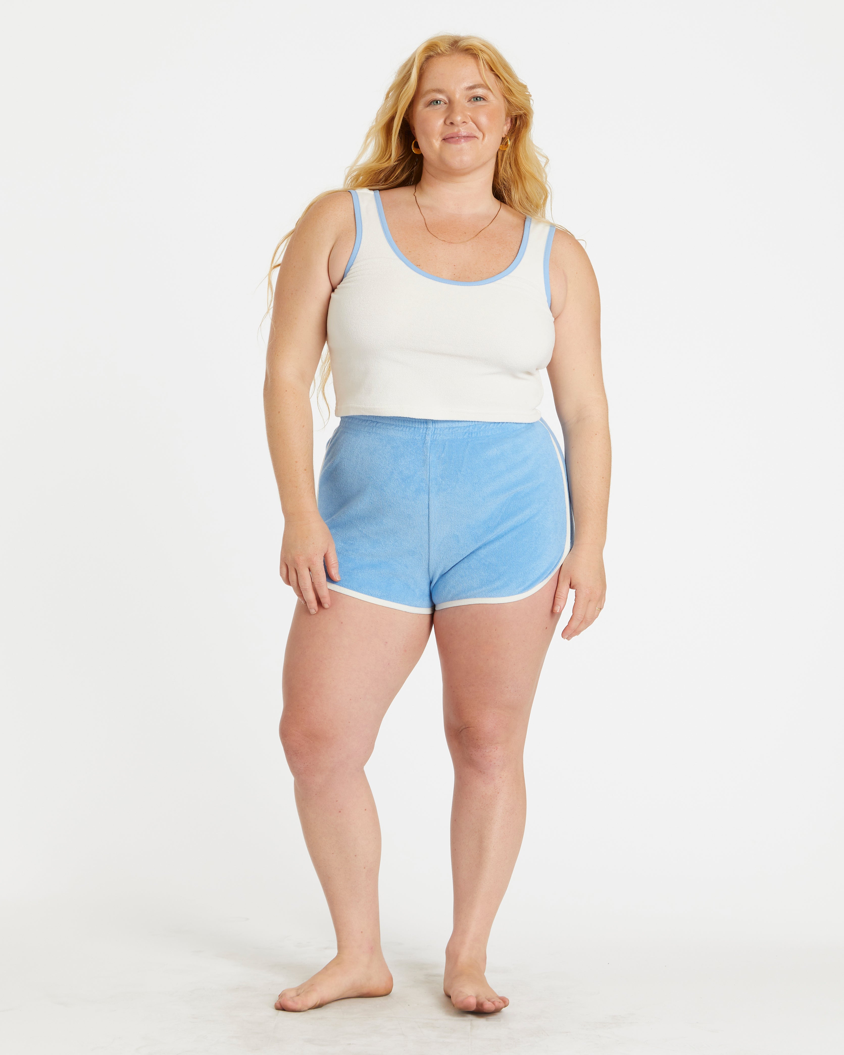 Terry Dolphin Short (Blue Poppy/Cream)