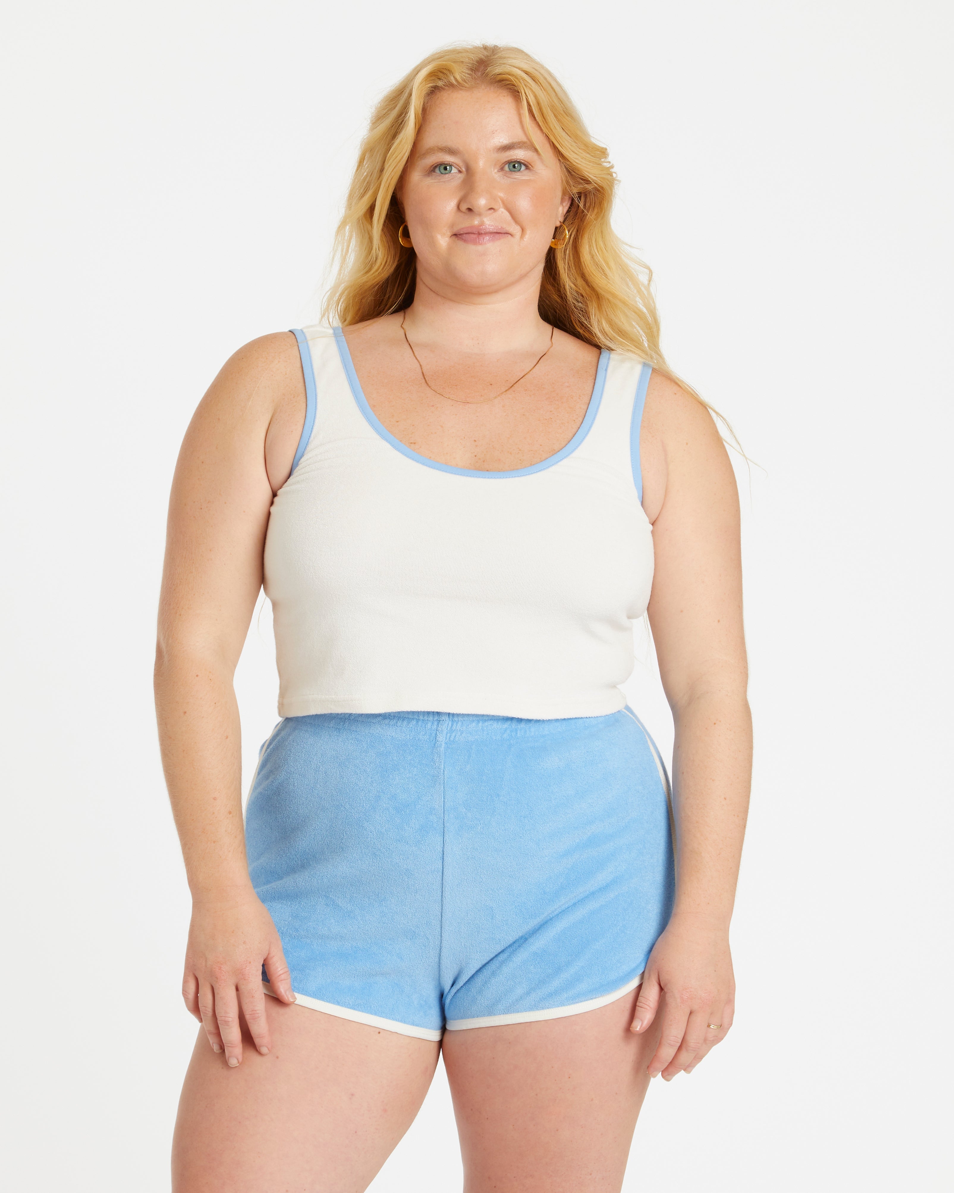 Terry Dolphin Short (Blue Poppy/Cream)