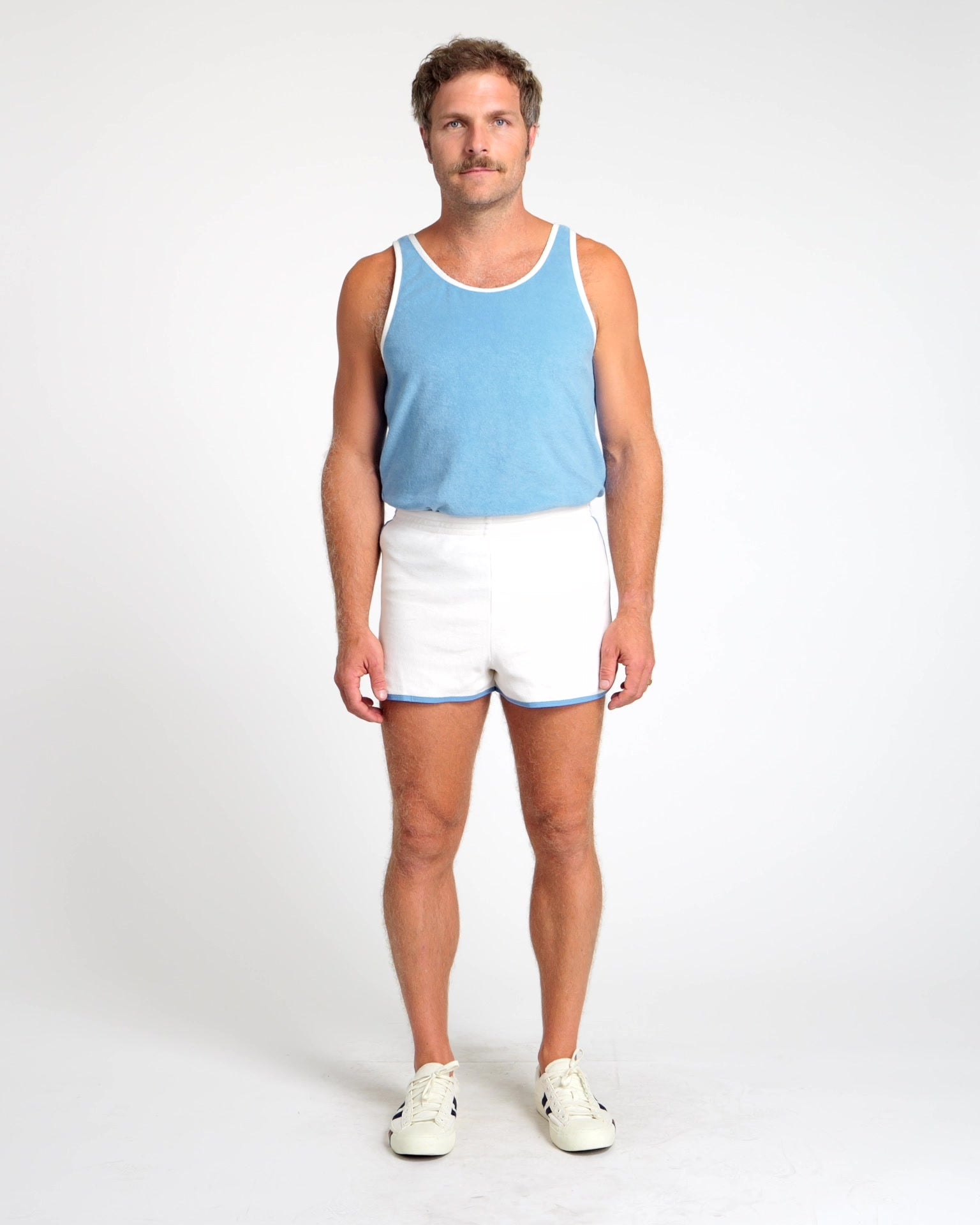 Terry Dolphin Short (Cream/Blue Poppy)