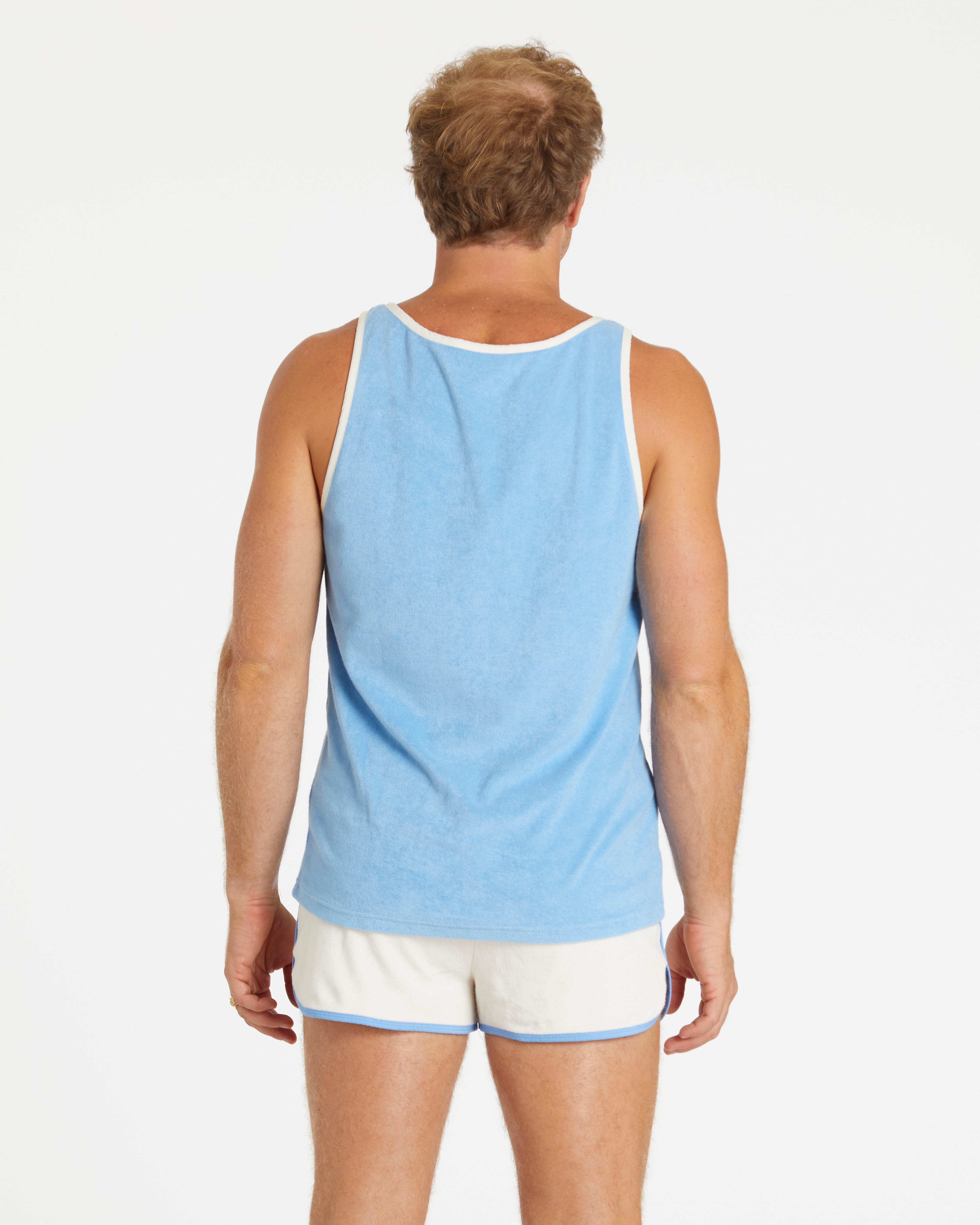 Terry Dolphin Short (Cream/Blue Poppy)