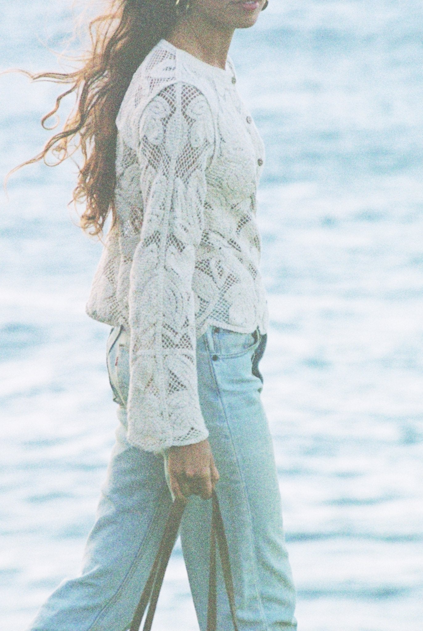 The Bondi Top - Sand Lace