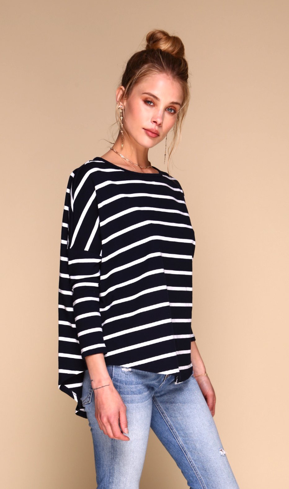 Tom Sweater | Navy & White