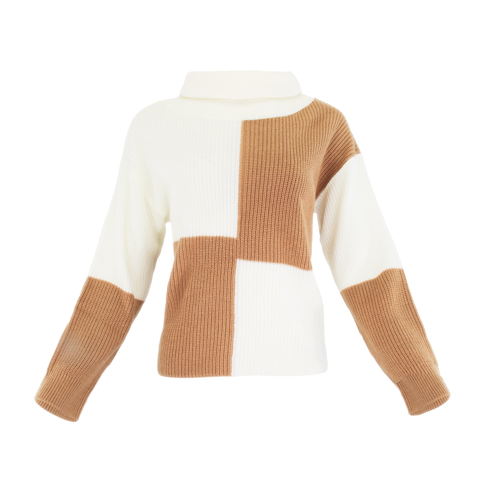 COLORBLOCK KNIT SWEATER