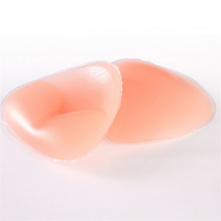 Triangle Silicone Chest Pad Swimsuit Waterproof Increase Breast Pad Small Cute Bra Pad Underwear Bra Insert