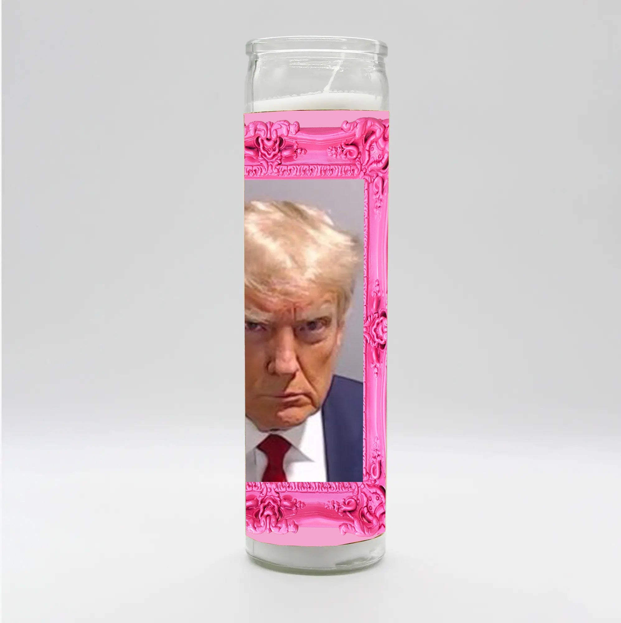 Saint Donald Mugshot Candle by BOBBYK