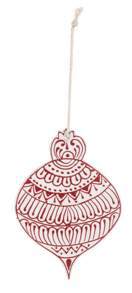 Hand Painted Wood Ornament -