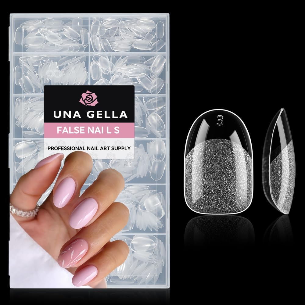 UNA GELLA Gel Nail Glue, Solid Nails Gl ue Gel 40ml Lamp Curing Needed Soak Off G LUE Strong Nail G LUE G el for Acrylic Fake Nails Tips Extension Press On Nails for Gelly Tips