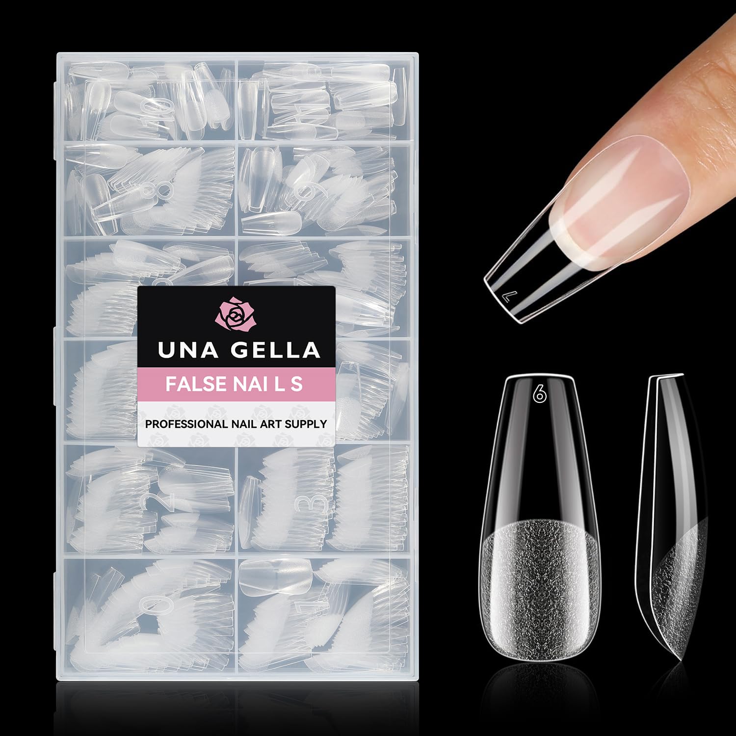 UNA GELLA Gel Nail Glue, Solid Nails Gl ue Gel 40ml Lamp Curing Needed Soak Off G LUE Strong Nail G LUE G el for Acrylic Fake Nails Tips Extension Press On Nails for Gelly Tips