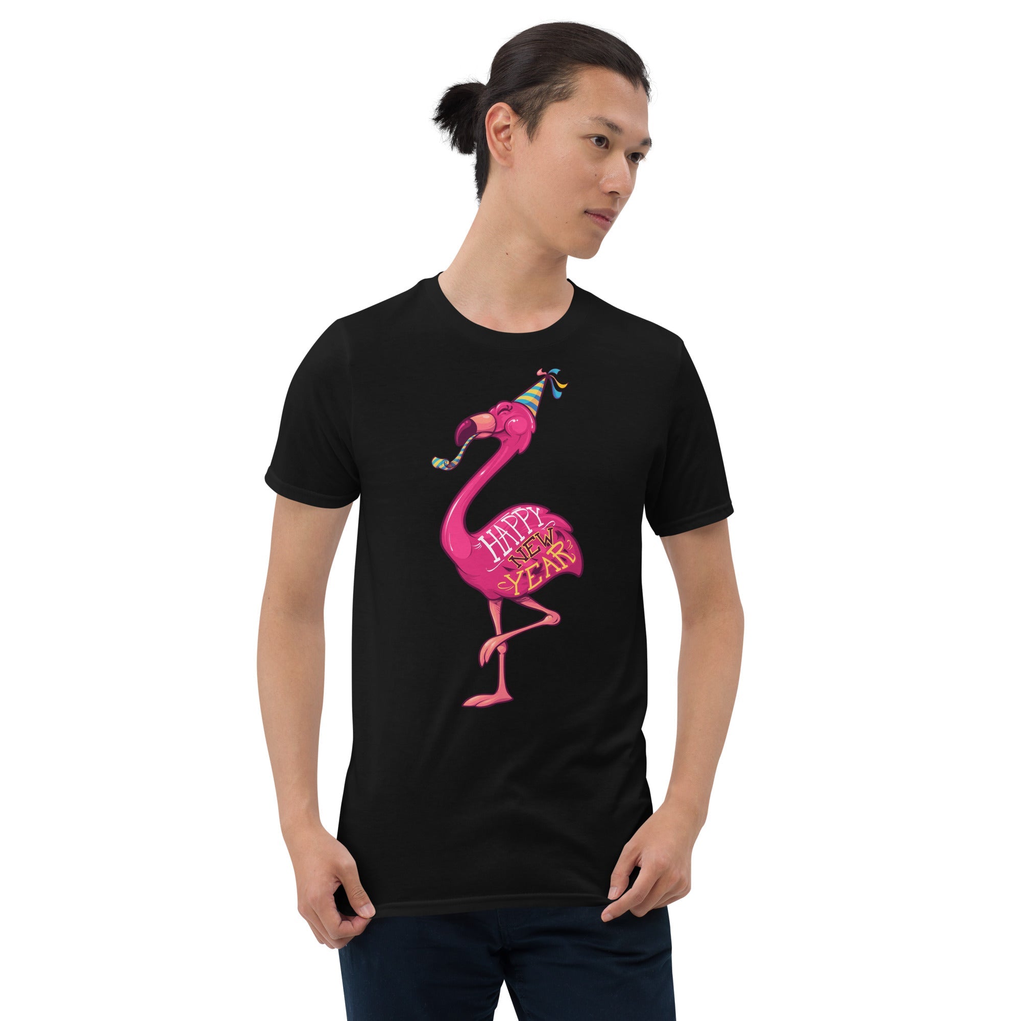 Original The Popular Flamingo Happy New Year T-Shirt