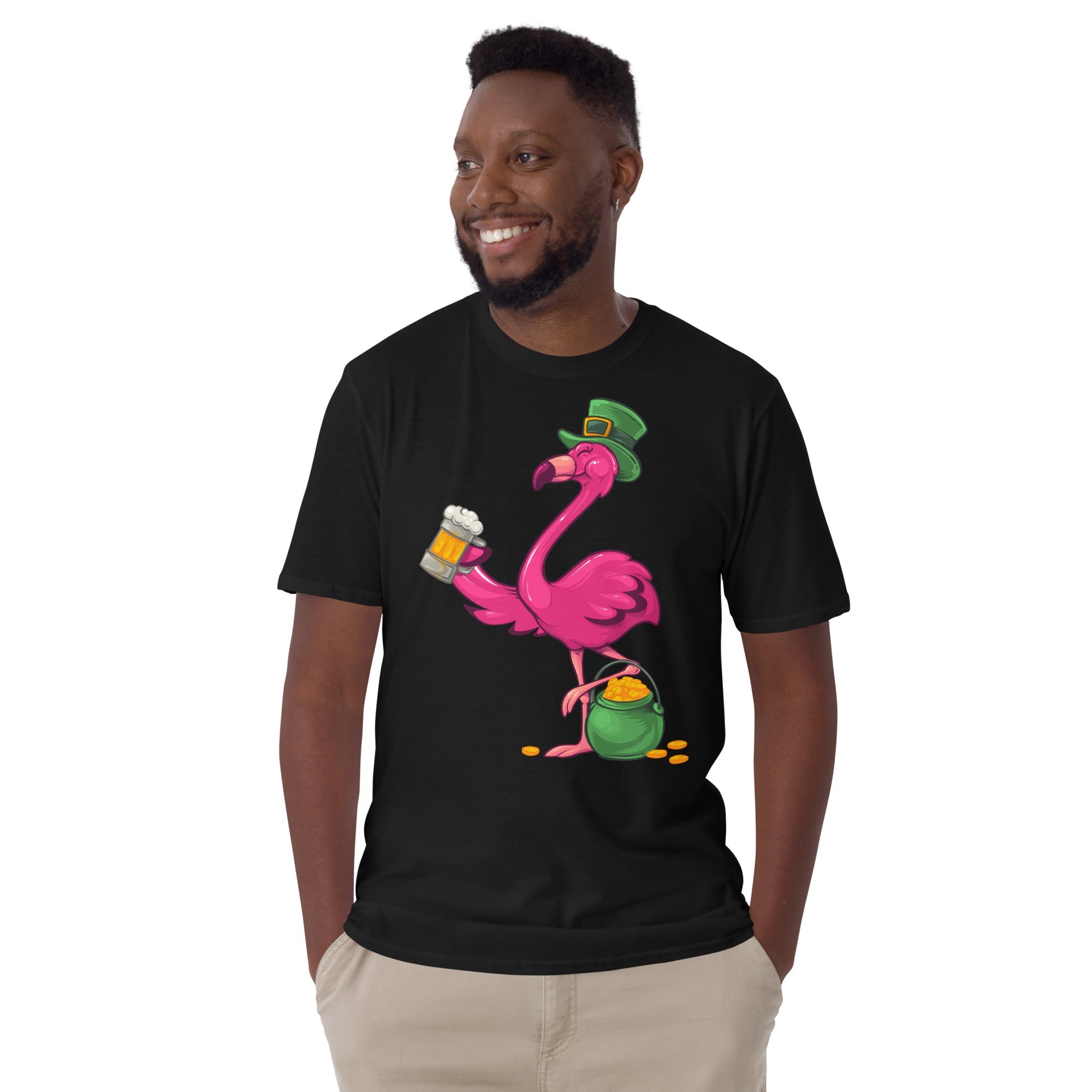 Original The Popular Flamingo St. Patrick's Day T-Shirt
