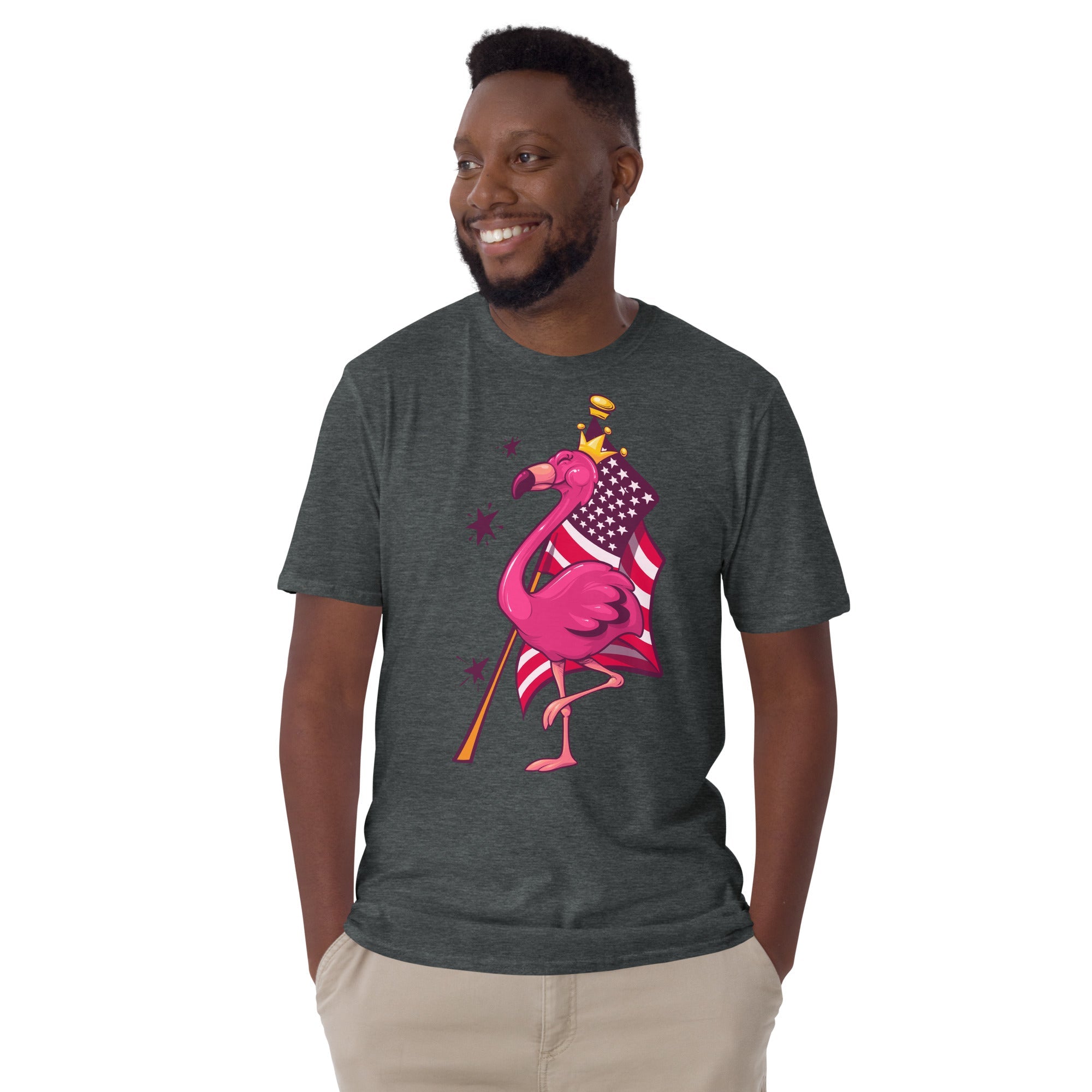 Original The Popular Flamingo Fourth of July T-Shirt