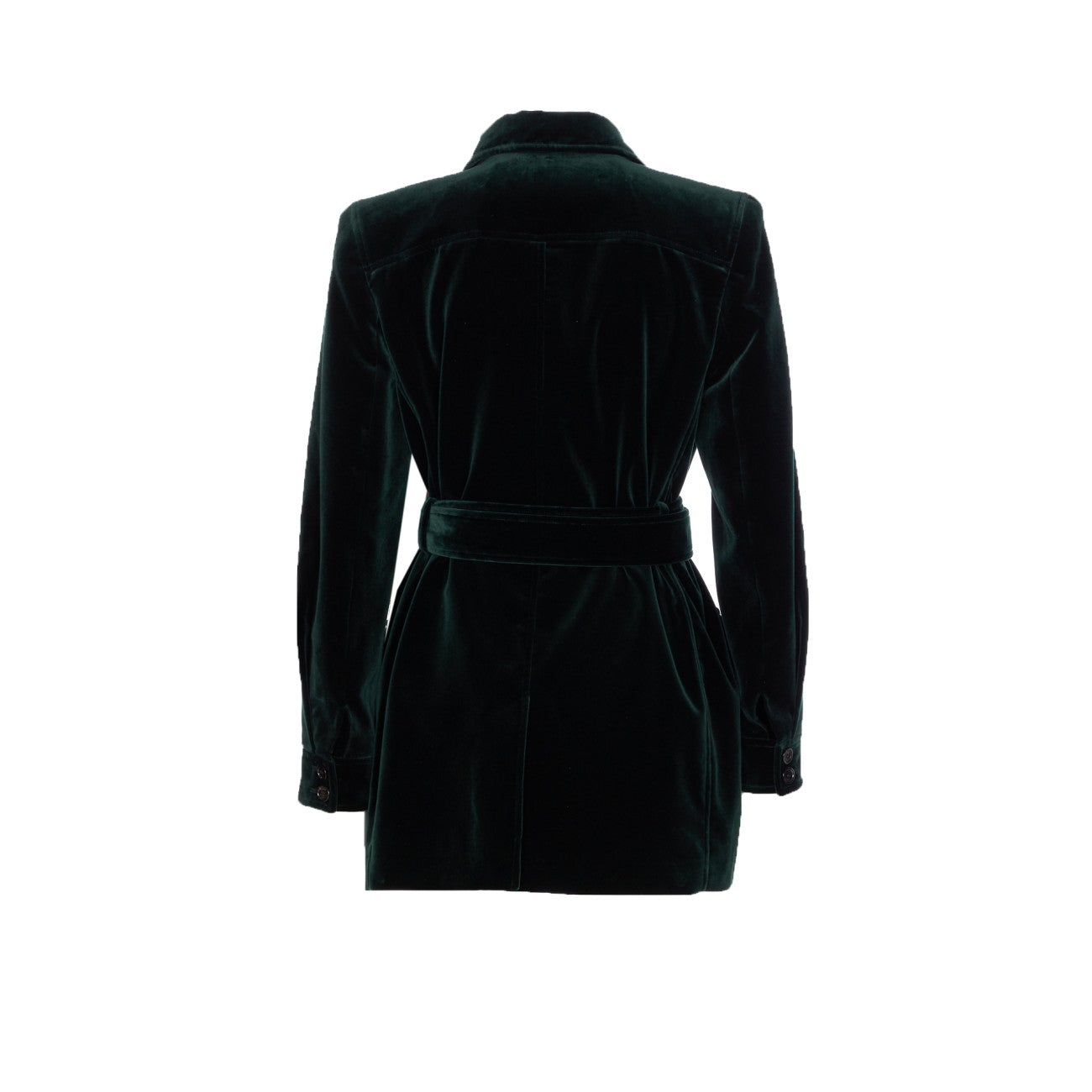 Saint Laurent Women Velvet Saharienne Jacket