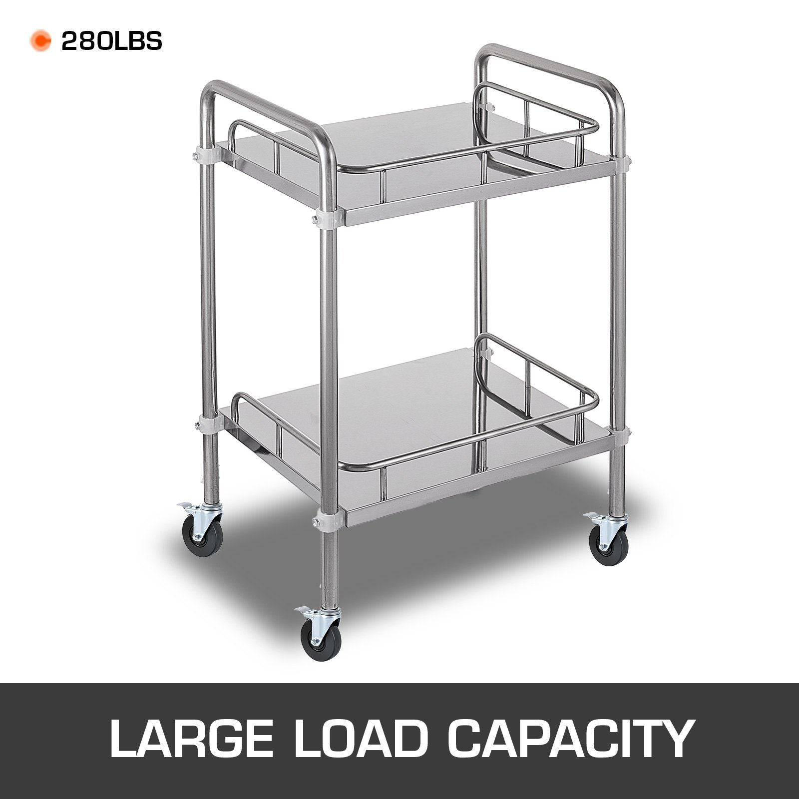 VEVOR Baker Scaffold Wheels 4 Pack 5" Scaffolding Wheels 1" Solid Round Stem 280LBS Wheels for Scaffolding Rubber Scaffold Wheels with Dual Locking Heavy Duty Casters Capacity