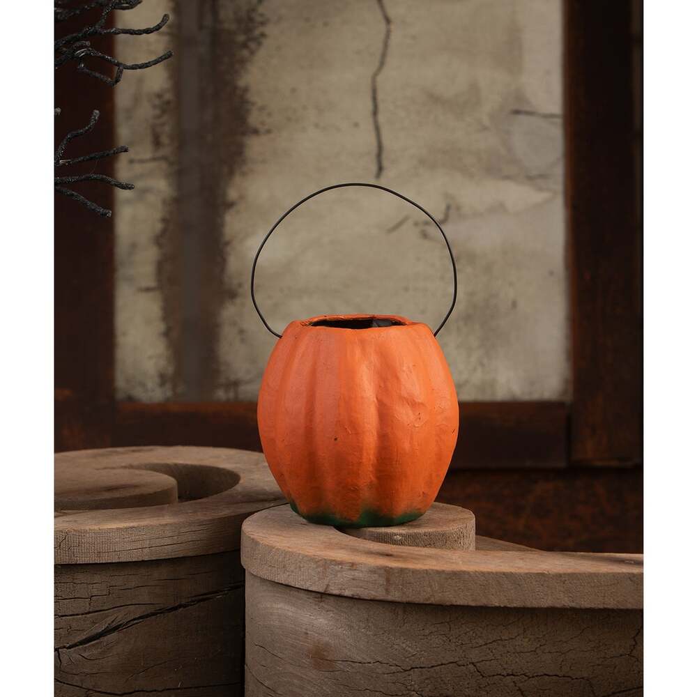 Vintage Pumpkin Bucket Small by Bethany Lowe Designs