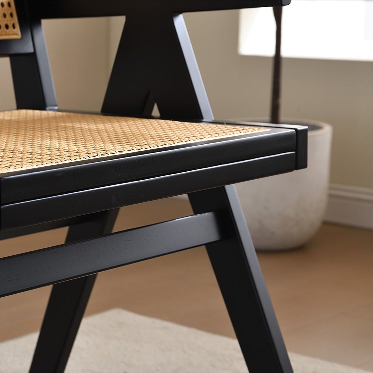 Vintage Solid Wood Rattan Chair, Arm Chair,Dining Chiar, For Dining Room, living Room, Outdoor, Natural