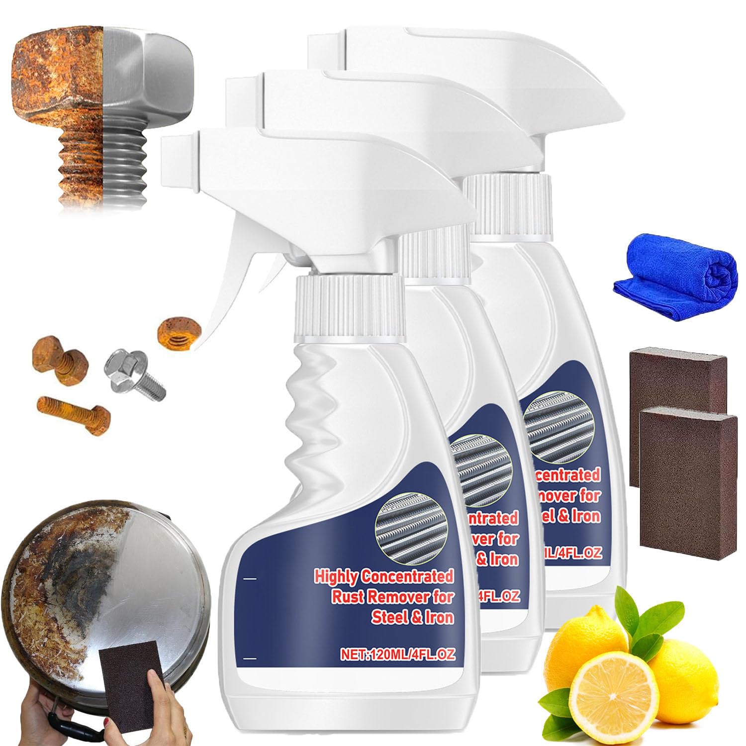 Viyshop Rust Remover, Peony Rust Remover, Heavy Duty RustRemover for Metal, Heavy Duty MetalRustRemover, HeavyDuty Metal RustRemover Spray, High-Speed Rust Powerful RustRemover forMetal (1)