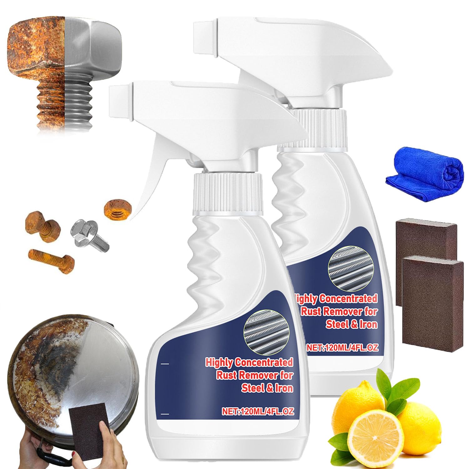 Viyshop Rust Remover, Peony Rust Remover, Heavy Duty RustRemover for Metal, Heavy Duty MetalRustRemover, HeavyDuty Metal RustRemover Spray, High-Speed Rust Powerful RustRemover forMetal (1)