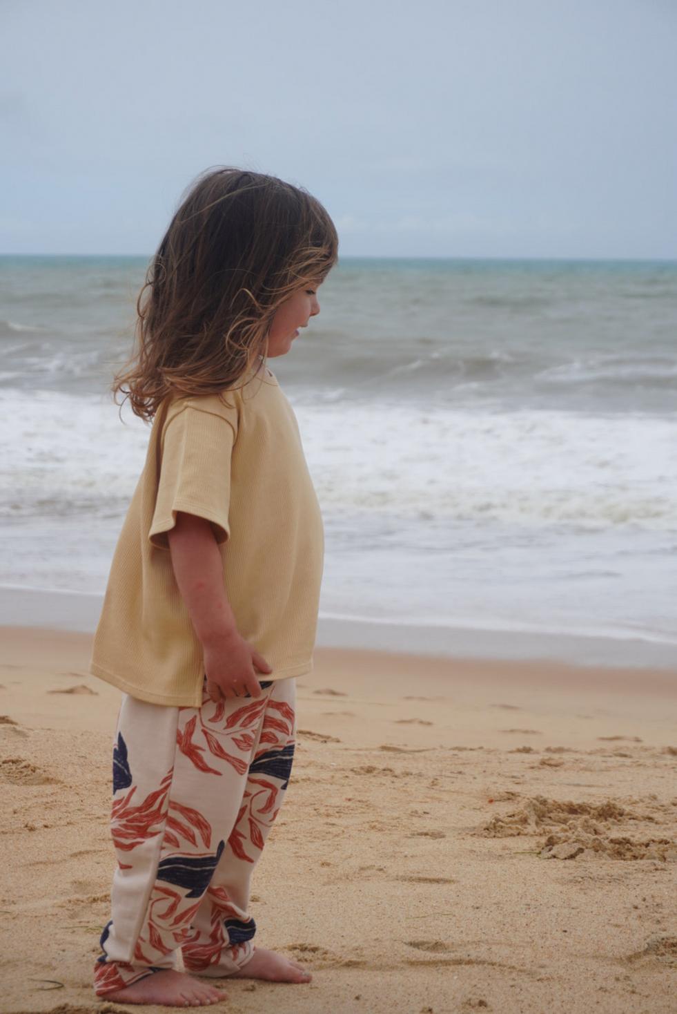 Organic Pima Cotton Kids Tee - Yellow