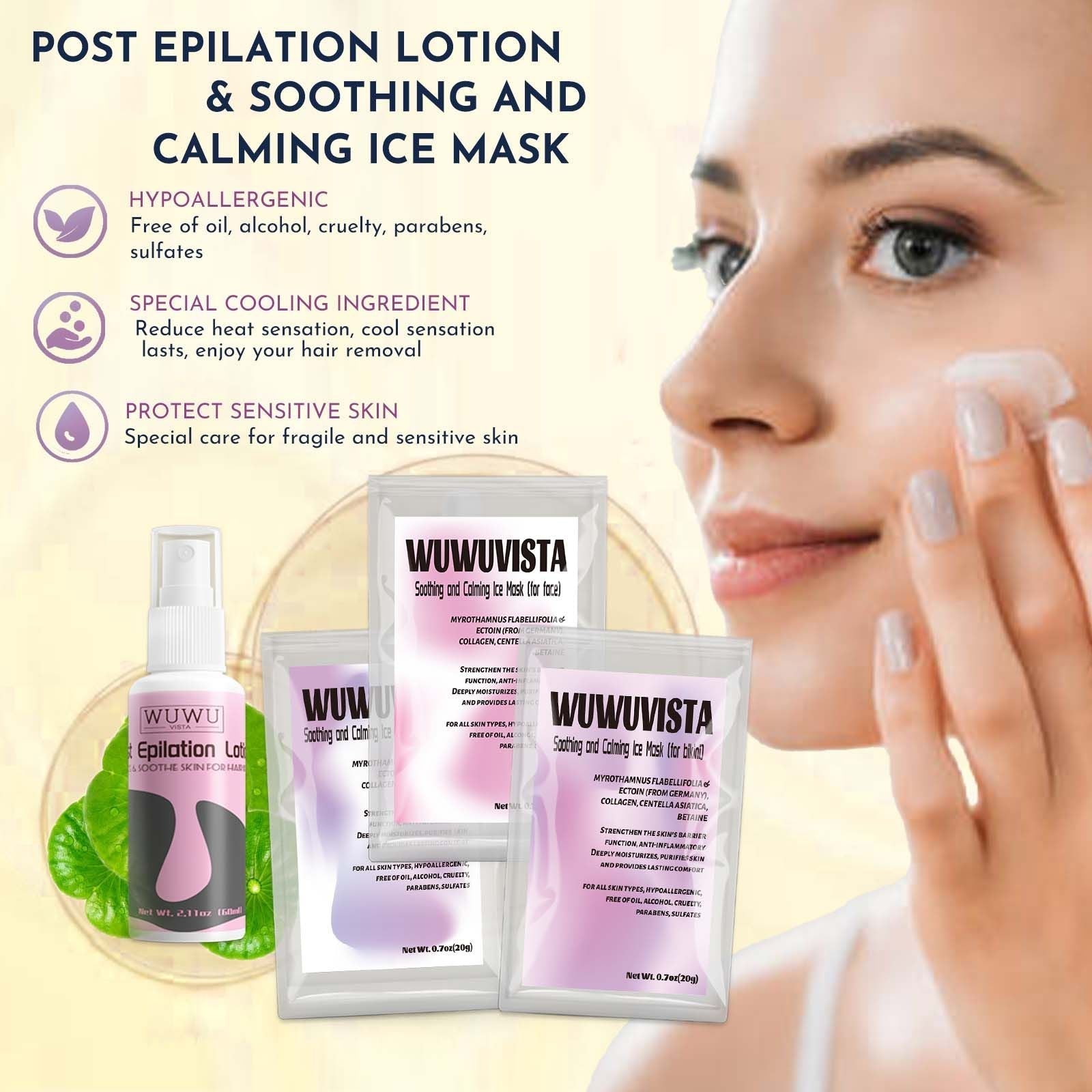 Waxing kit 23 items, WUWUVISTA Hair Removal Hard Wax Kit with Wax Warmer&Wax Beads for Full Body/Face/Underarm/Bikini/Sensitive Skin for Women&Men