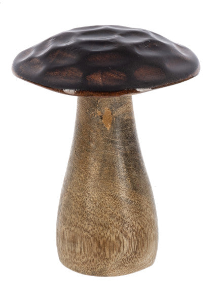 Carved Enamel Top Mushroom -