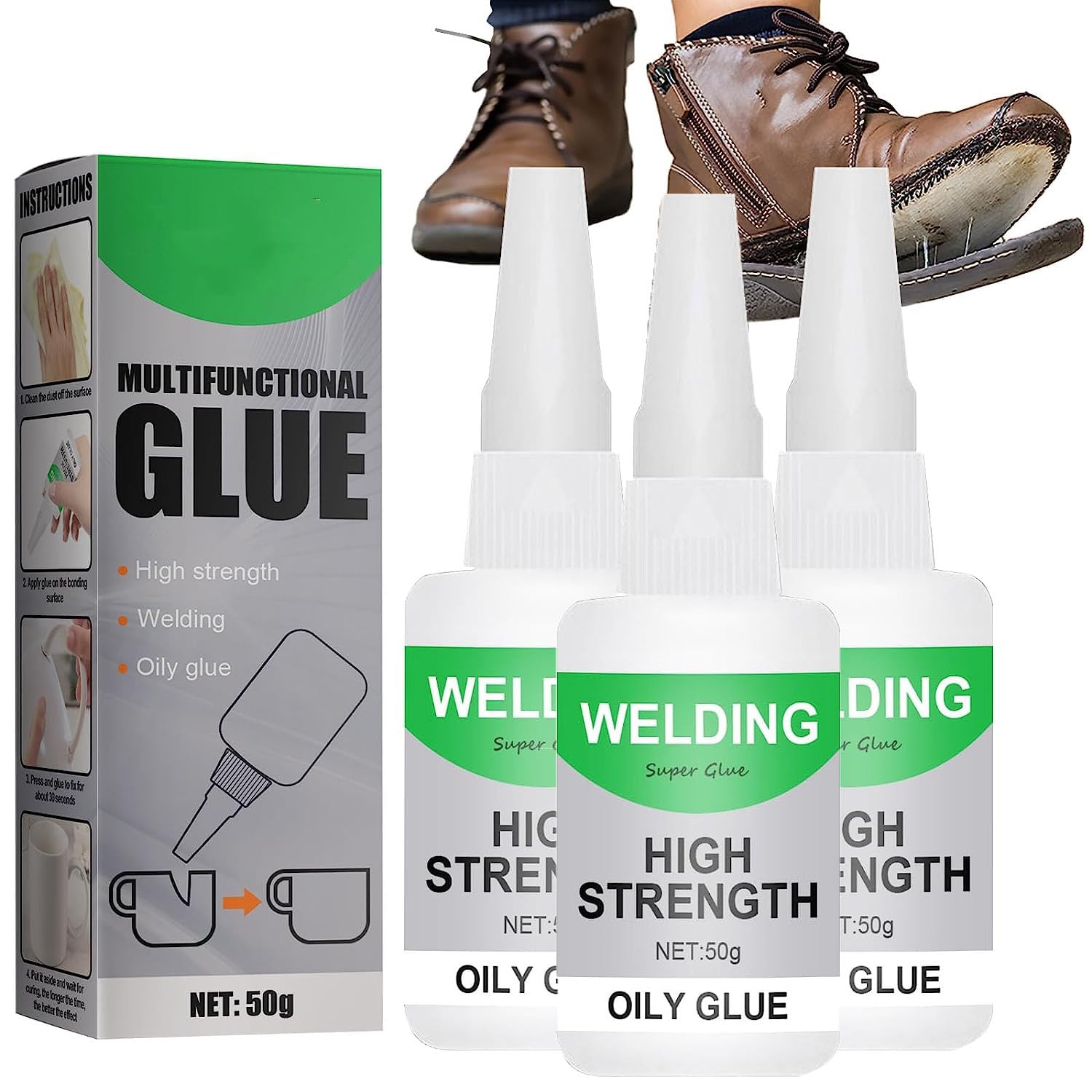 Whimsyard Glue, Oily Glue Mighty UniversalGlue, Beyond Draw Glues,Welding High- Strength OilyGlue - Super Glues,High Strength OilyGlue for Everything, Shoes, Metal, Plastic, Wood, Leather, Glass (2)