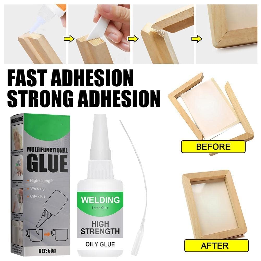 Whimsyard Glue, Oily Glue Mighty UniversalGlue, Beyond Draw Glues,Welding High- Strength OilyGlue - Super Glues,High Strength OilyGlue for Everything, Shoes, Metal, Plastic, Wood, Leather, Glass (2)