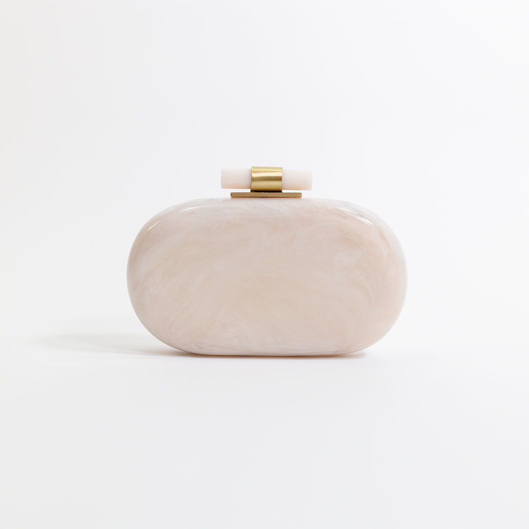Pearl Ethereal Capsule Clutch