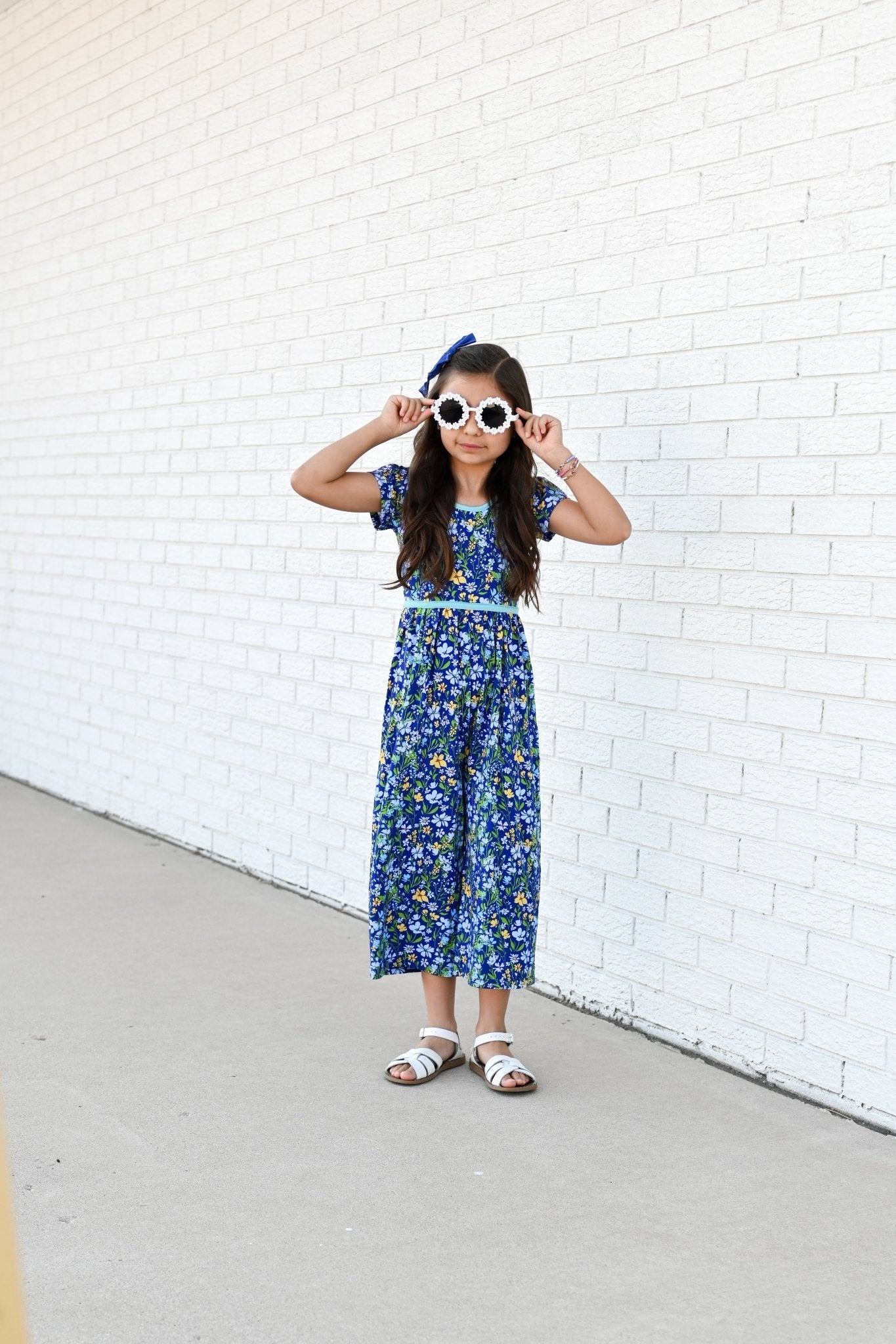 Wide Leg Romper in Wildflowers