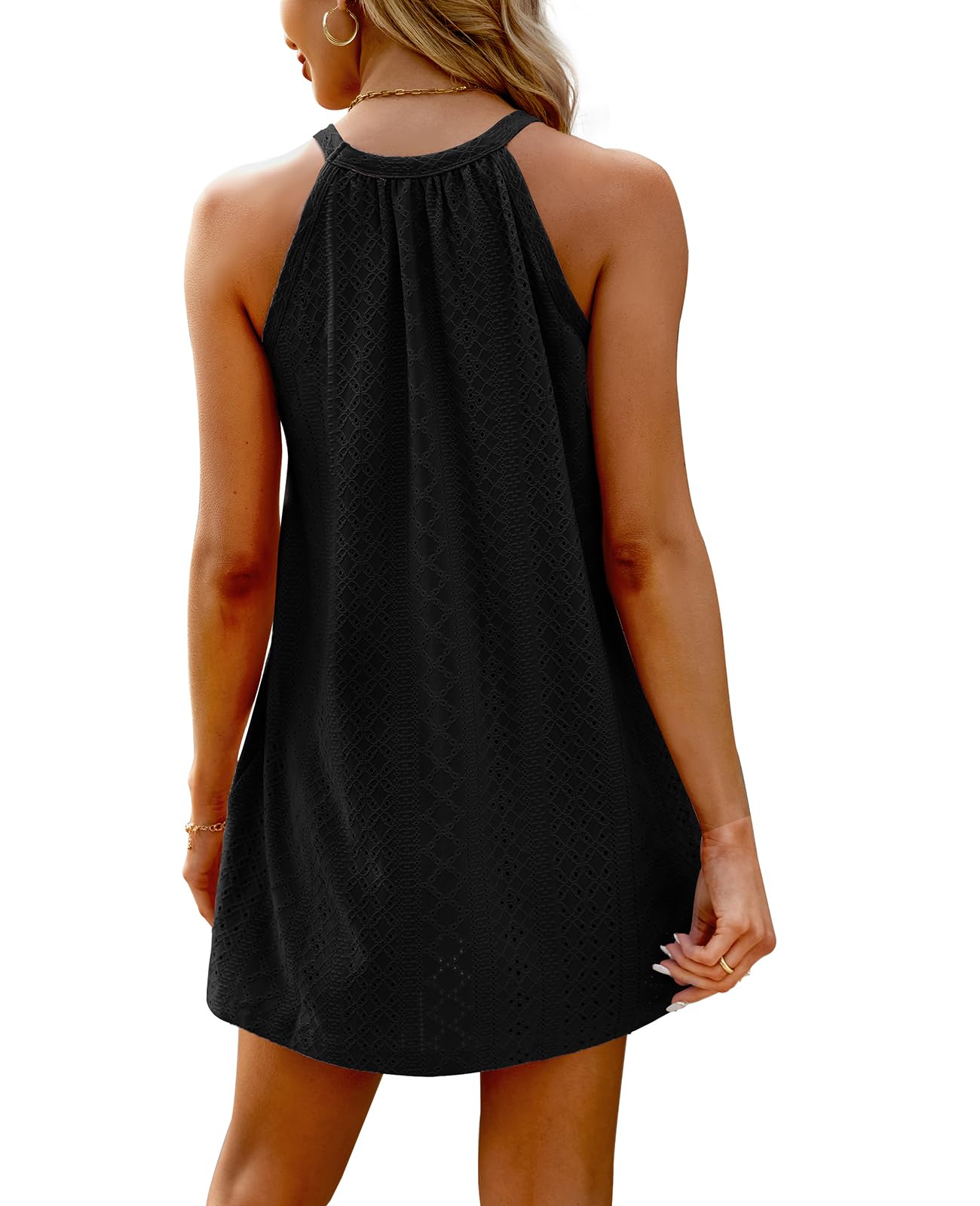 WIHOLL Swimsuit Cover Up for Women Crochet Hollow Out Summer Dresses for Women 2025