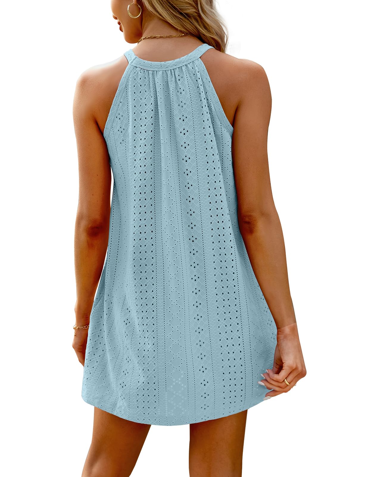WIHOLL Swimsuit Cover Up for Women Crochet Hollow Out Summer Dresses for Women 2025