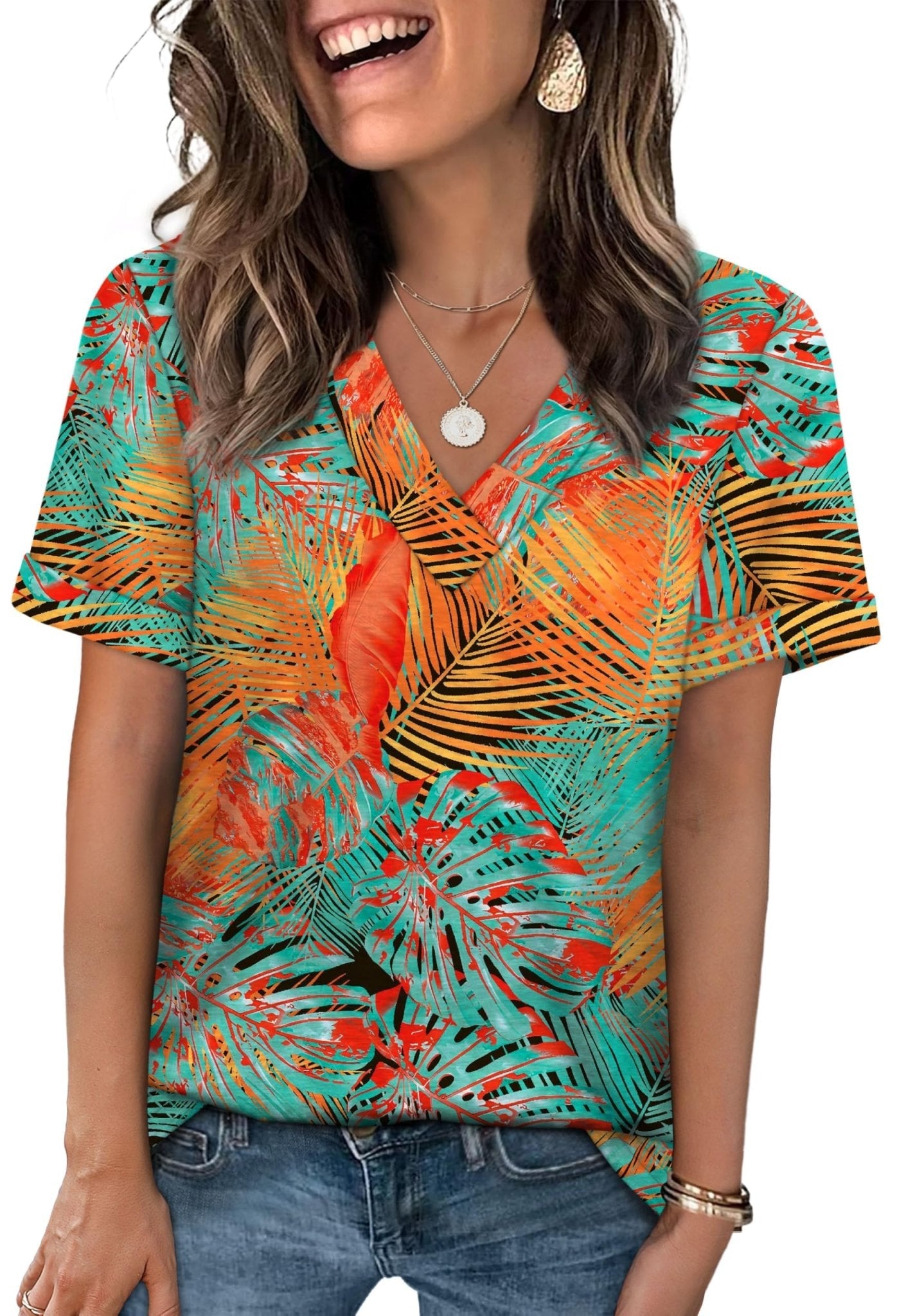 WIHOLL Womens Summer Tops Short Sleeve Basic Casual V Neck T Shirts Trendy Fashion 2025