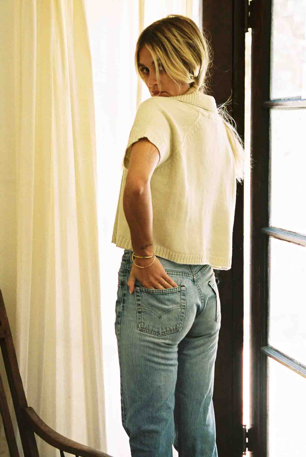 Winston Tee - Tan Knit Tee