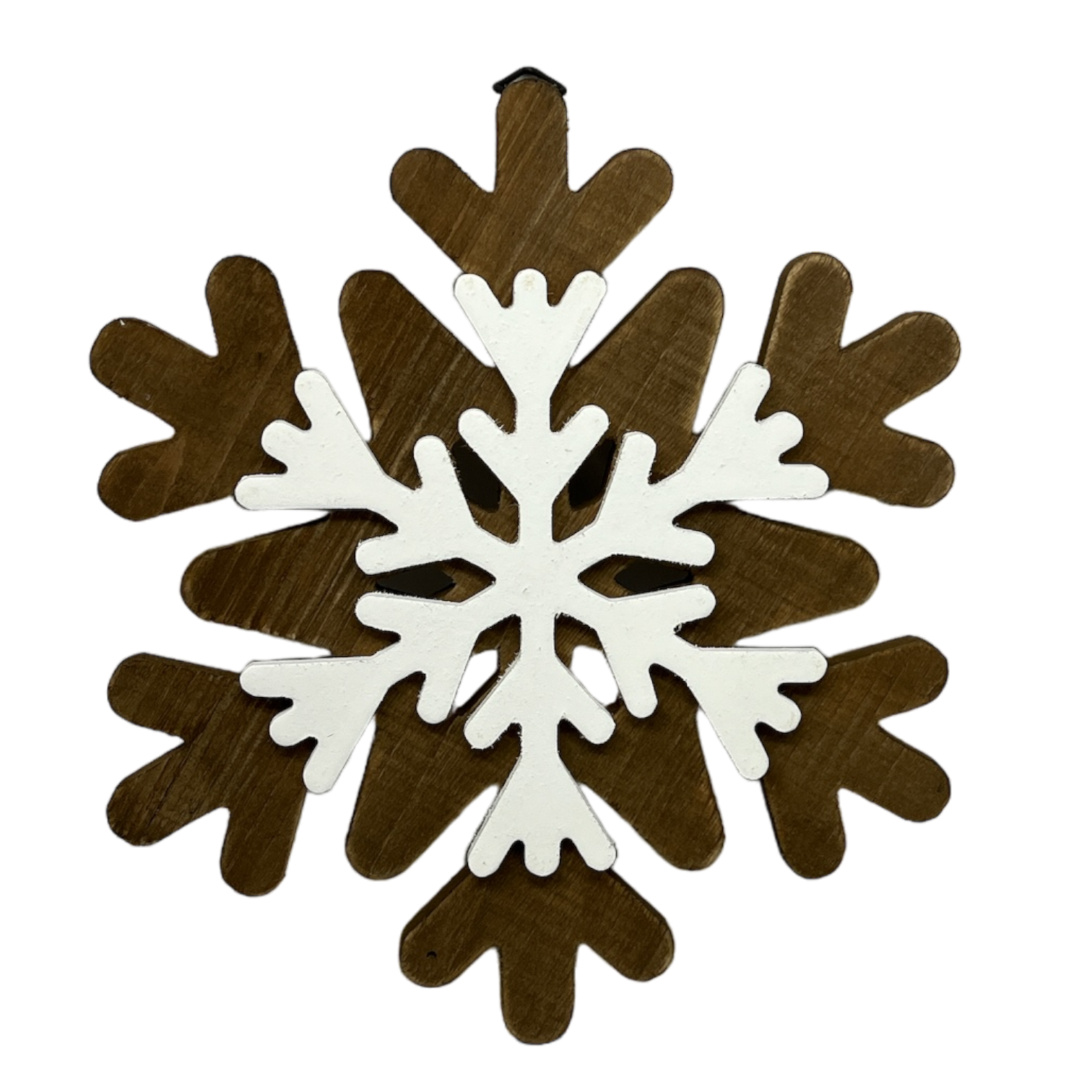 Wood Layered Snowflake Decor -