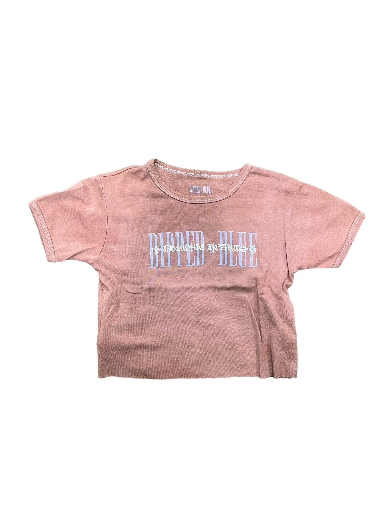 Women's Chrome Hearts x Dipped in Blue T-Shirt Brown (W)