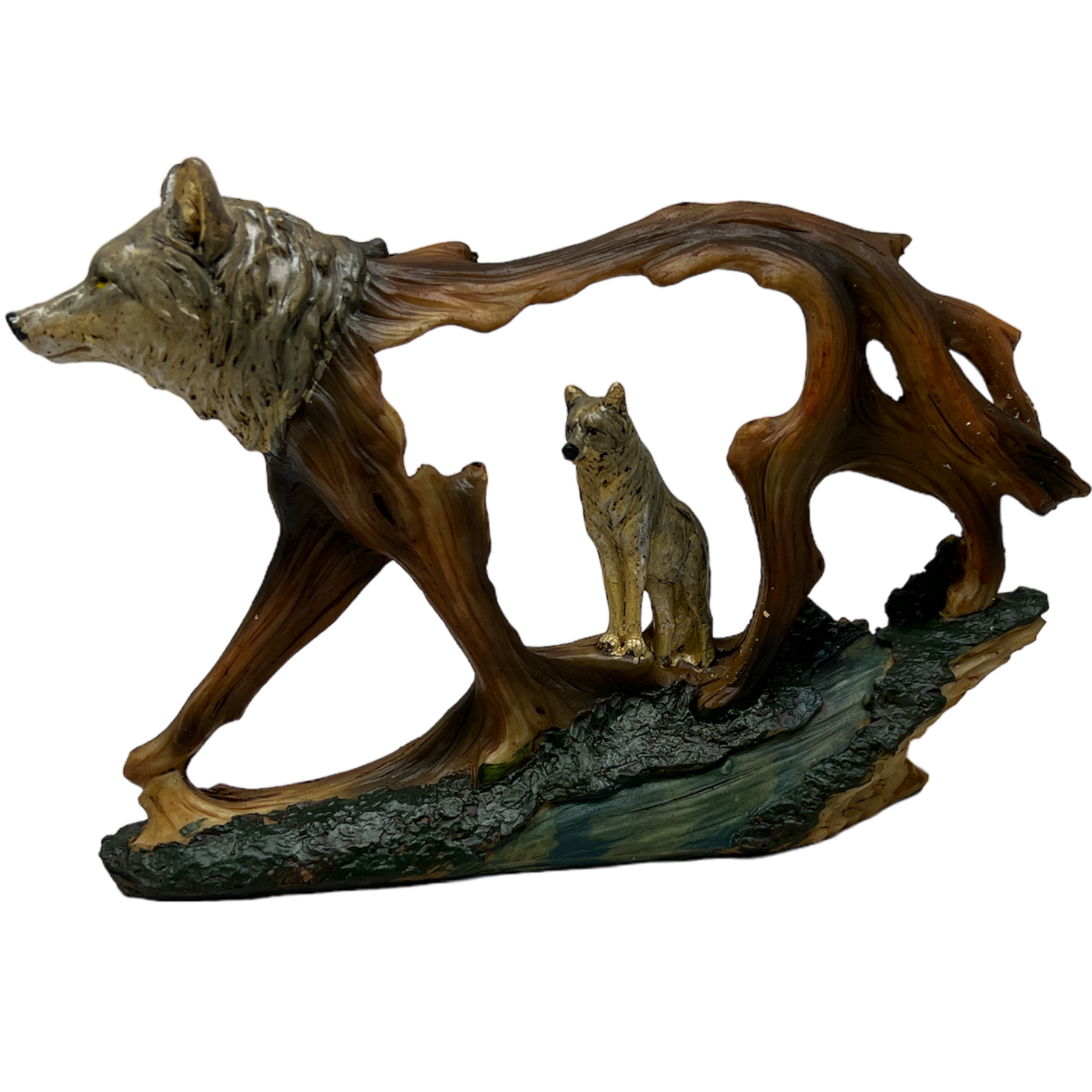 Wolf In A Wolf Figurine