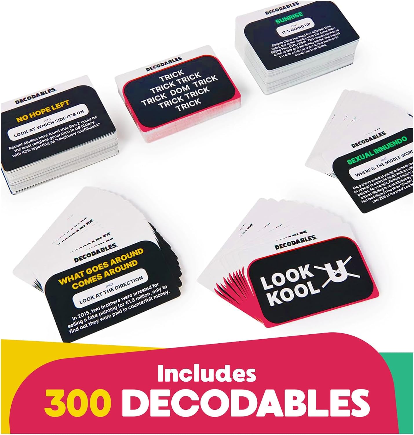 Decodables - Can You Guess The Hidden Phrase - A Hysterical Adult Party Game