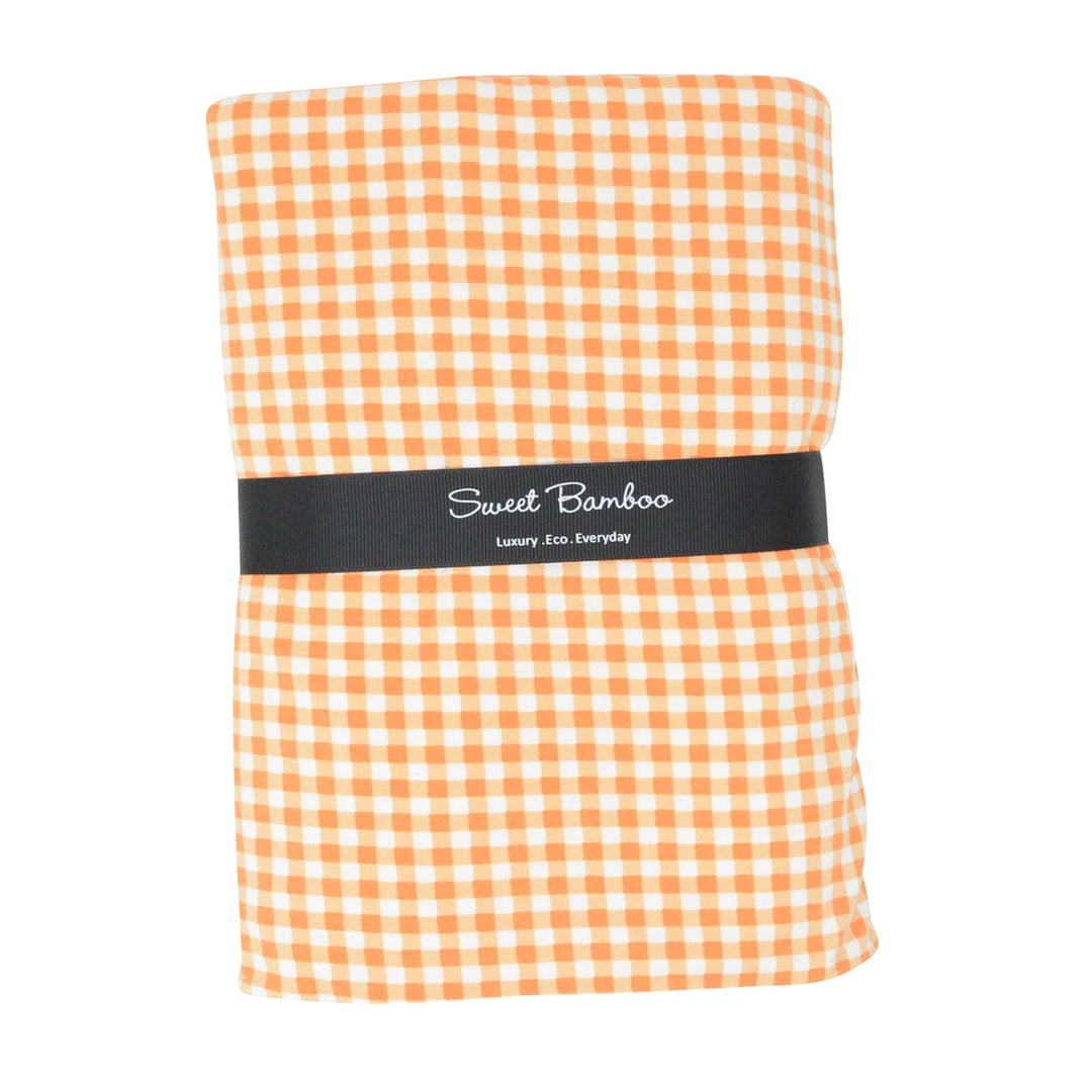 Big Kid Blanket - Gingham Orange