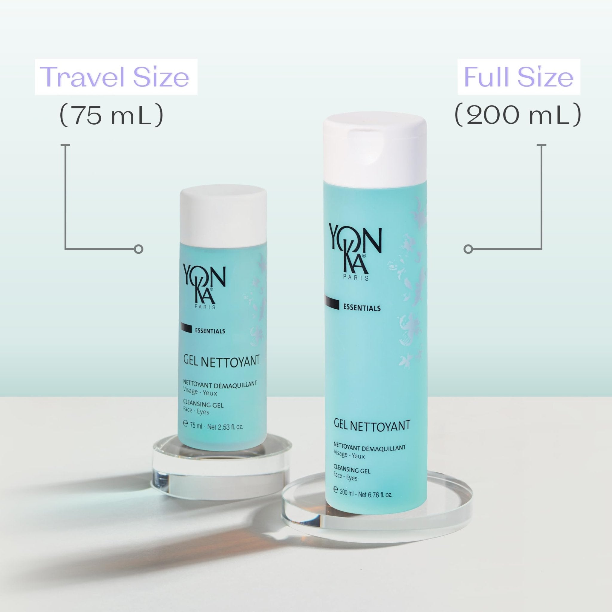 Yonka Gel Face Cleanser, Gentle Foaming Face Wash and Makeup Remover, Natural Plant-Based Formula to Purify Pores and Balance Skins pH, Acne Prone and Oily Skin, Paraben-Free