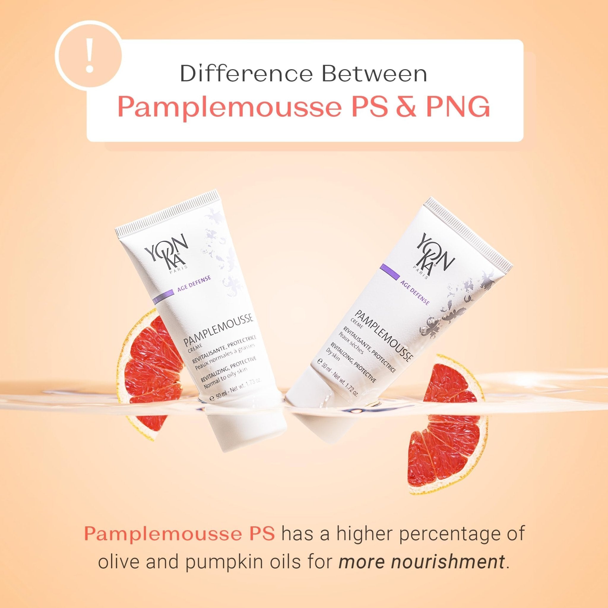 Yonka Pamplemousse Face Cream, Daily Hydrating Face Moisturizer, Lightweight Lotion with Vitamin C, Paraben-Free