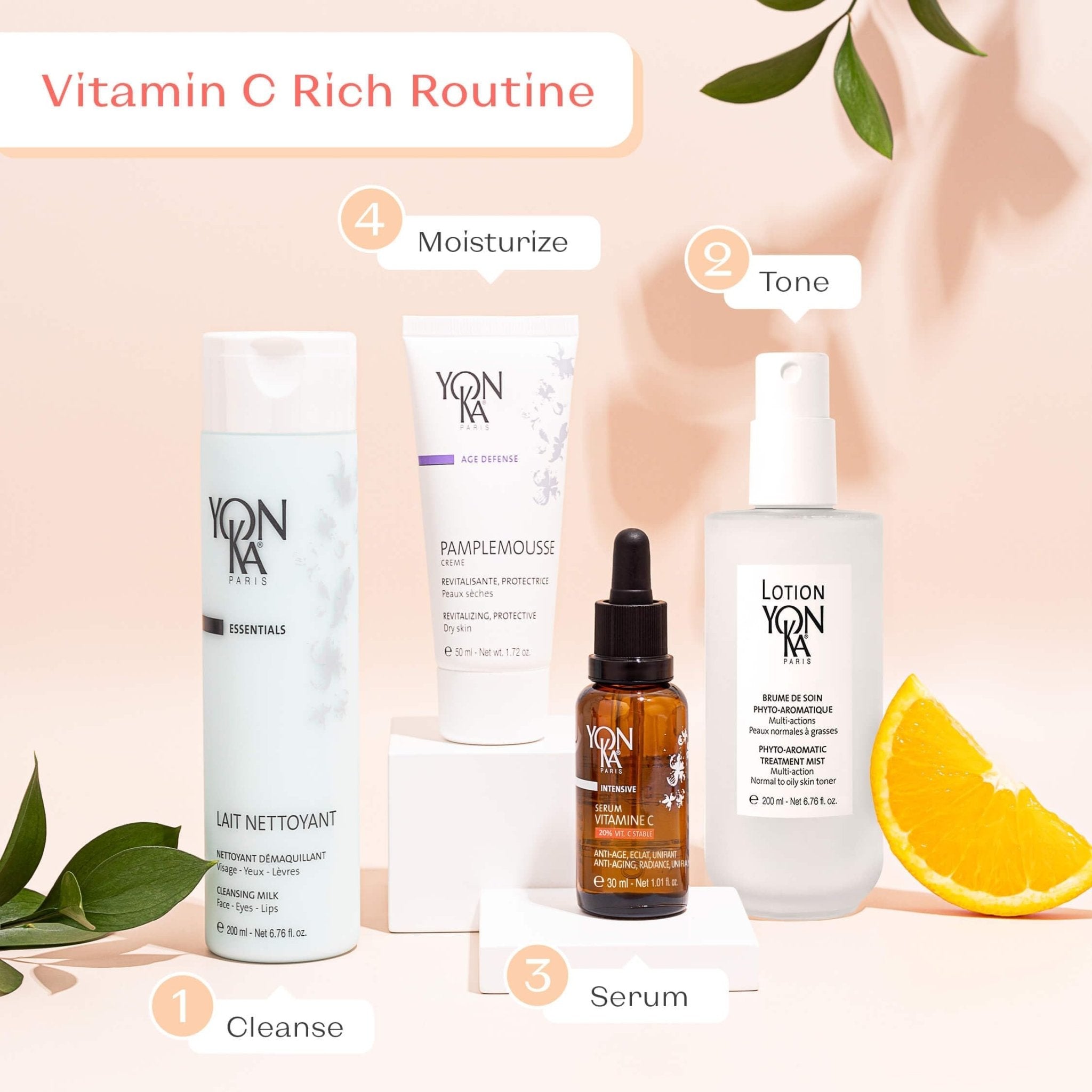 Yonka Pamplemousse Face Cream, Daily Hydrating Face Moisturizer, Lightweight Lotion with Vitamin C, Paraben-Free