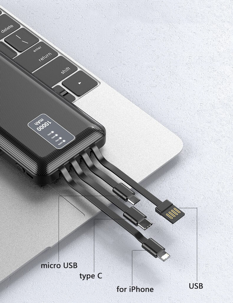 10000mAh Power Bank Portable Charging Powerbank