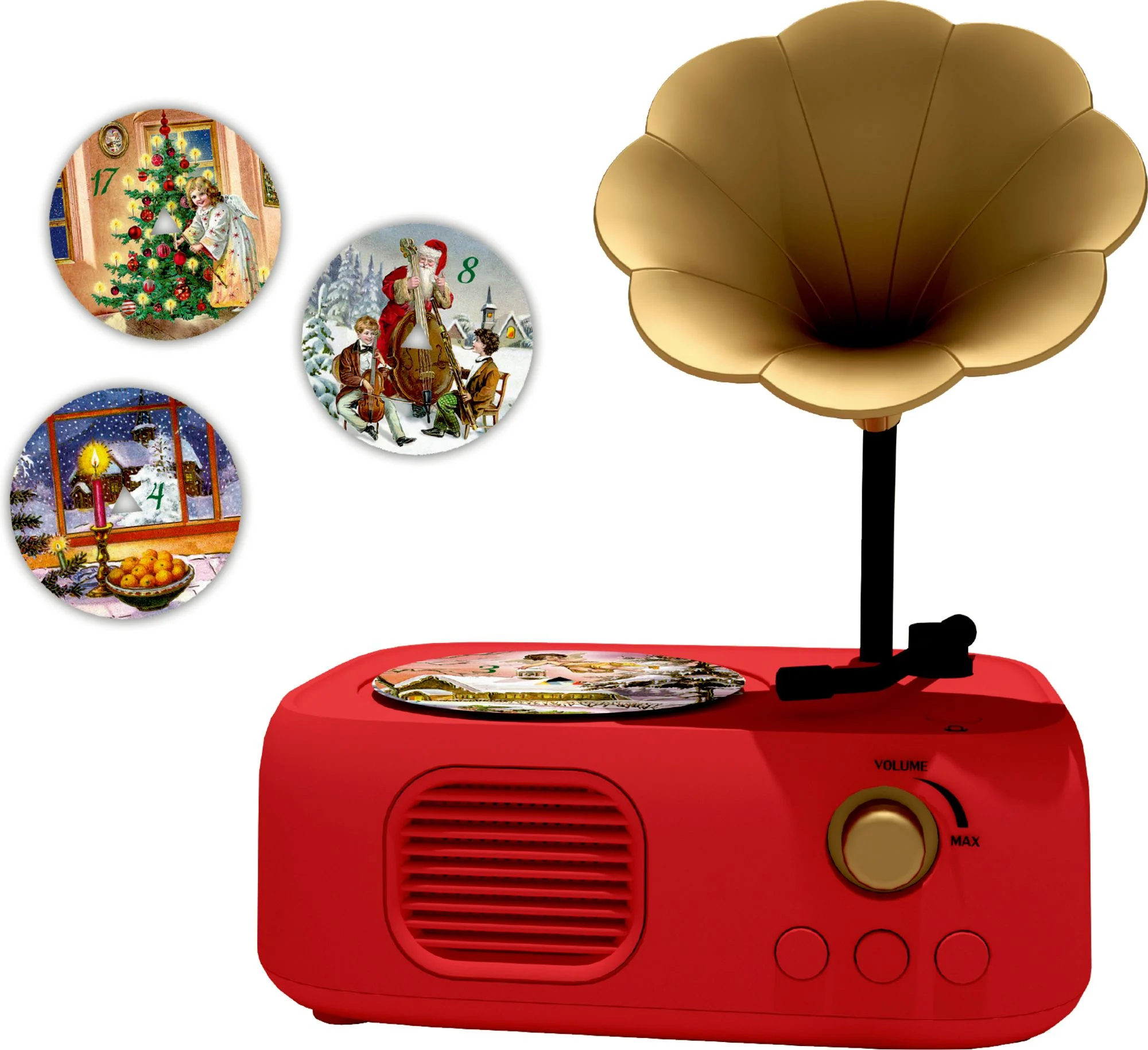 Retro Recordable Gramophone Musical Advent Calendar
