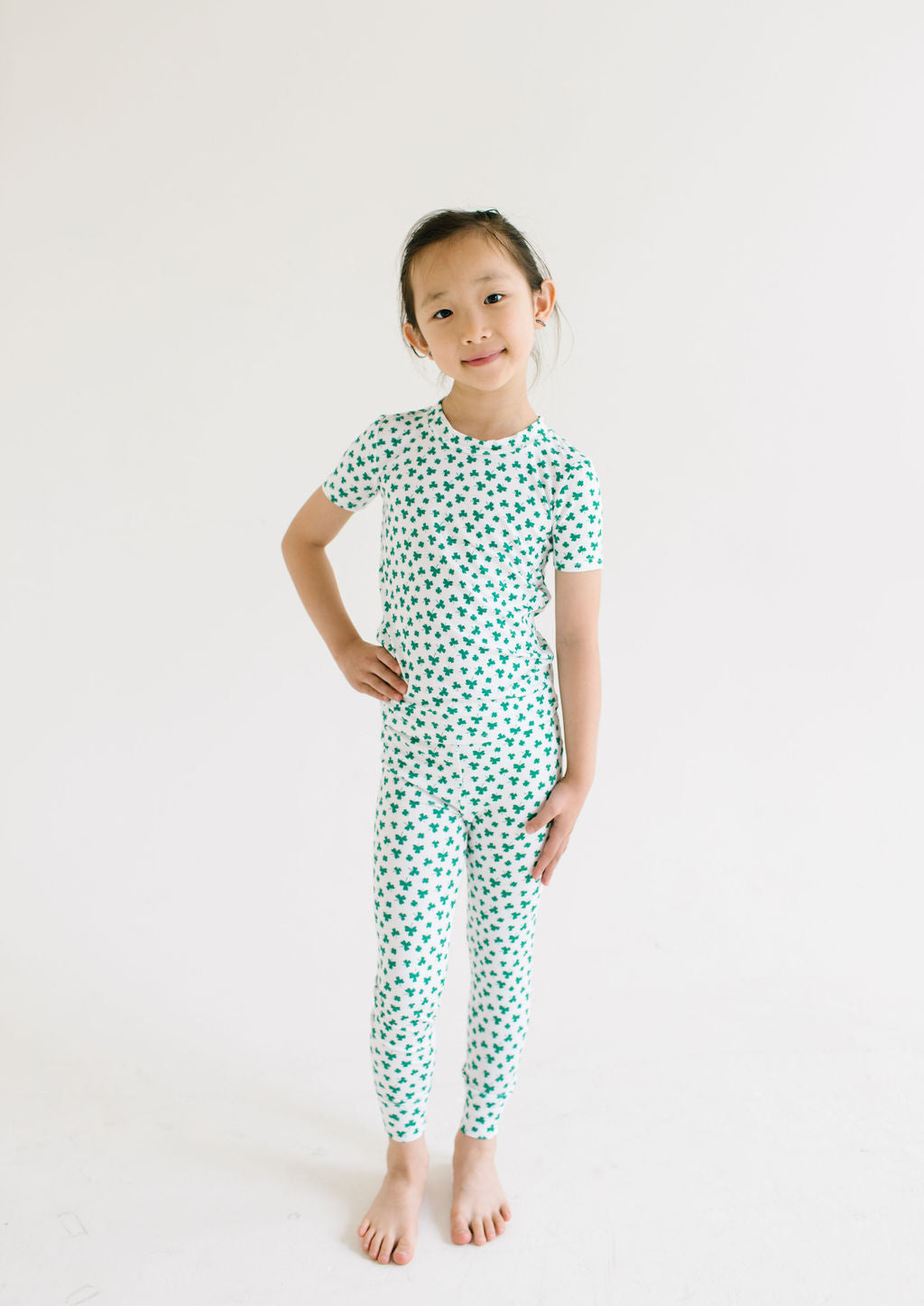 Short Sleeve Bamboo PJ - Shamrock