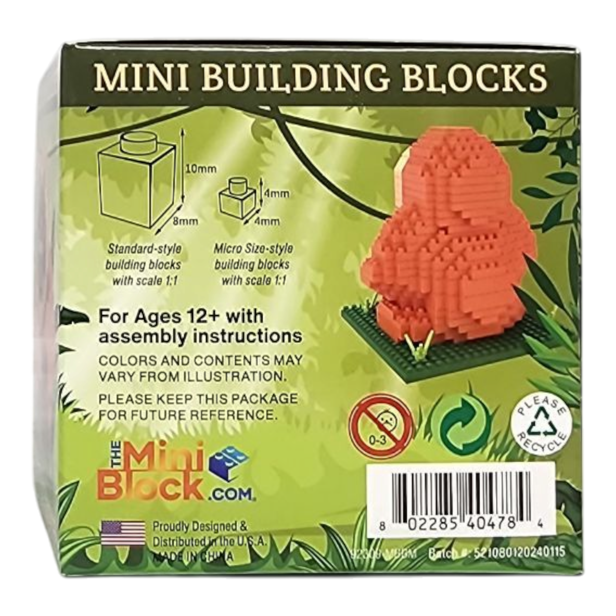 Mini Building Blocks - Orangutan